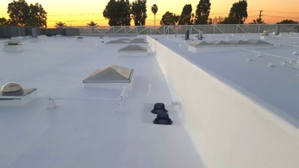 Flat cool roof